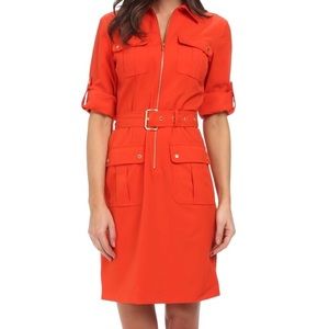 Michael Kors Red Shirtdress Small